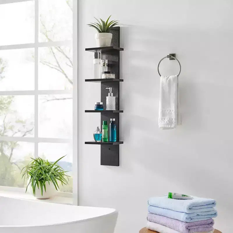 Scaffale a colonna con struttura a spina, 4 ripiani, 39,5 x 9, linea Utility - Danya B.