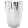 Hammersmith Metal Table Stool - FOX5514 - Silver - Safavieh Couture