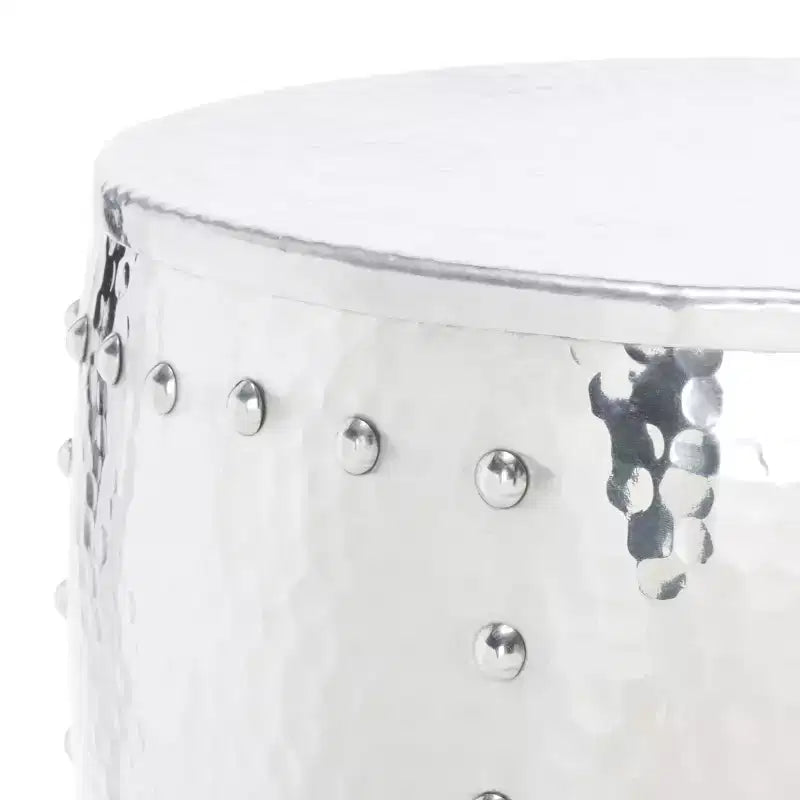 Sgabello da tavolo in metallo Hammersmith - FOX5514 - Argento - Safavieh Couture