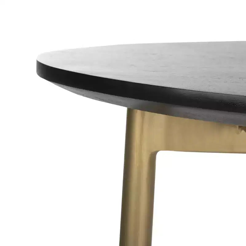 Tavolino ad C Kaiya - ACC3703A - Nero/Oro - Safavieh