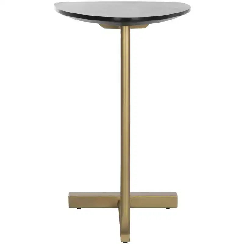 Tavolino ad C Kaiya - ACC3703A - Nero/Oro - Safavieh