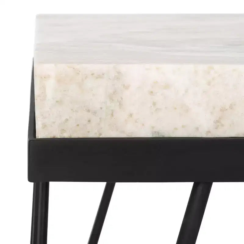 Tavolino d'appoggio Jada Stone - ACC3705 - Grigio/Nero Multicolore - Safavieh