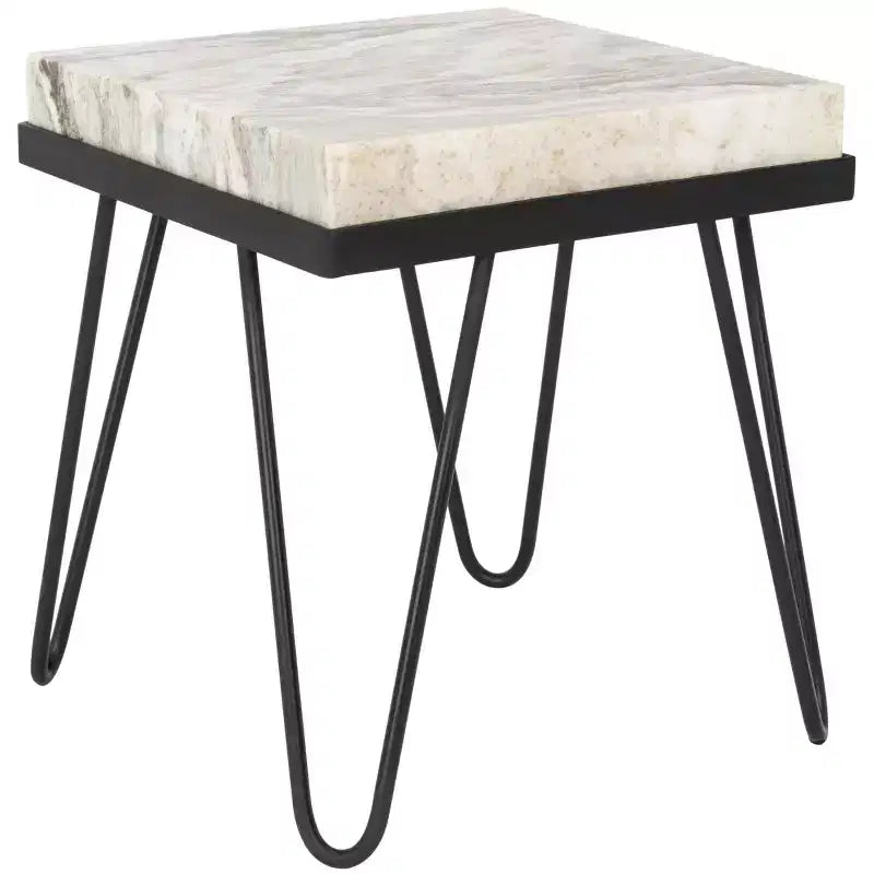 Tavolino d'appoggio Jada Stone - ACC3705 - Grigio/Nero Multicolore - Safavieh
