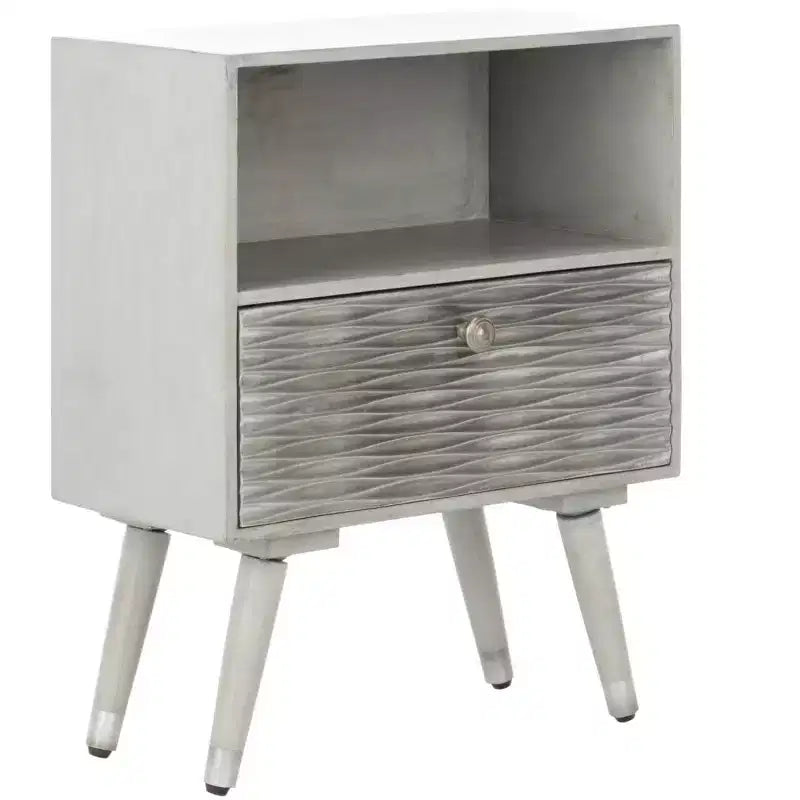 Comodino con 1 cassetto Brandy - NST5301 - Noce Grigio - Safavieh
