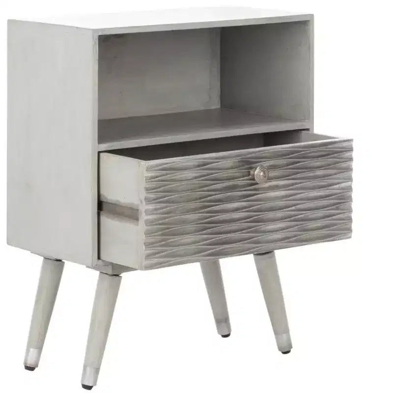 Comodino con 1 cassetto Brandy - NST5301 - Noce Grigio - Safavieh