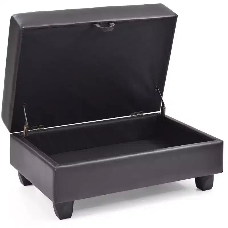 Passion Furniture Revere pouf contenitore imbottito in ecopelle