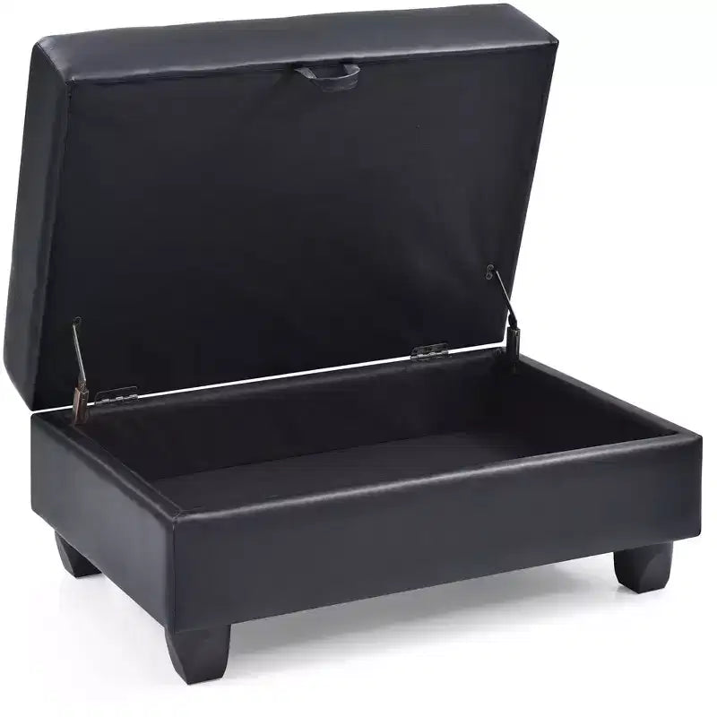 Passion Furniture Revere pouf contenitore imbottito in ecopelle