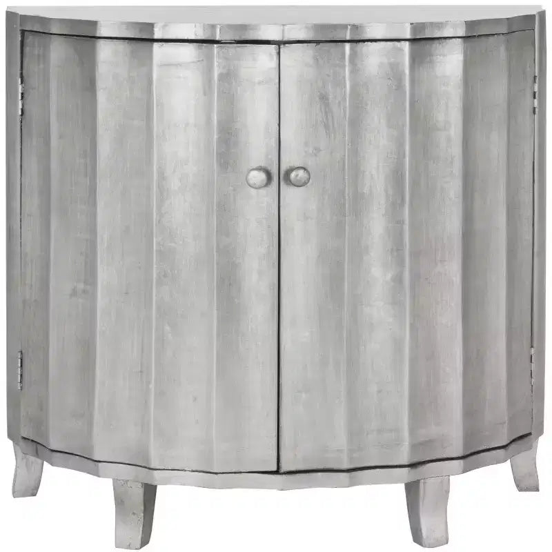 Rutherford Demilune Cabinet - AMH1516 - Silver - Safavieh Couture