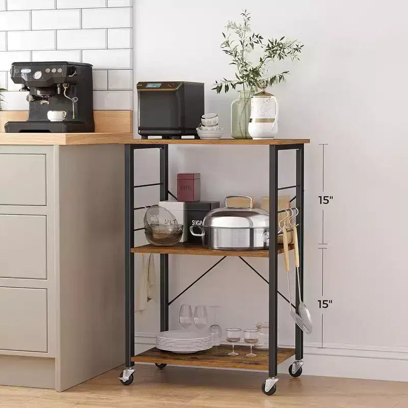 VASAGLE Scaffale da Cucina su Ruote