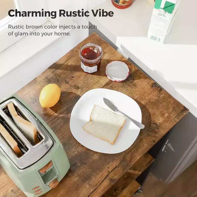 VASAGLE Scaffale da Cucina su Ruote