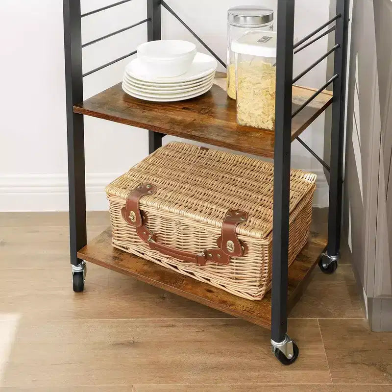VASAGLE Scaffale da Cucina su Ruote