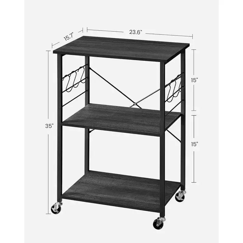 VASAGLE Scaffale da Cucina su Ruote