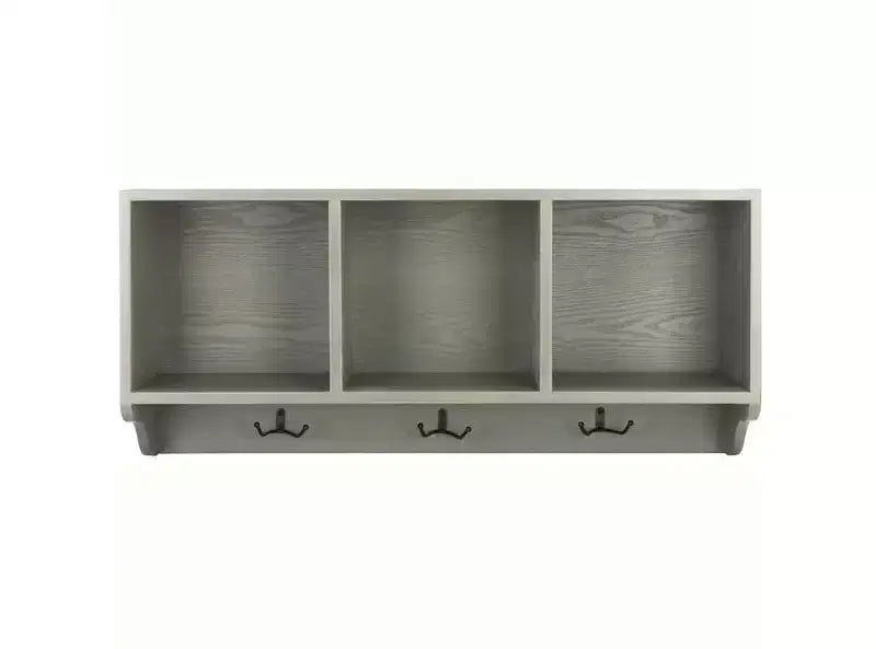Alice Wall Shelf With Storage Compartments and Coat Hangers - AMH6566 - Safavieh
