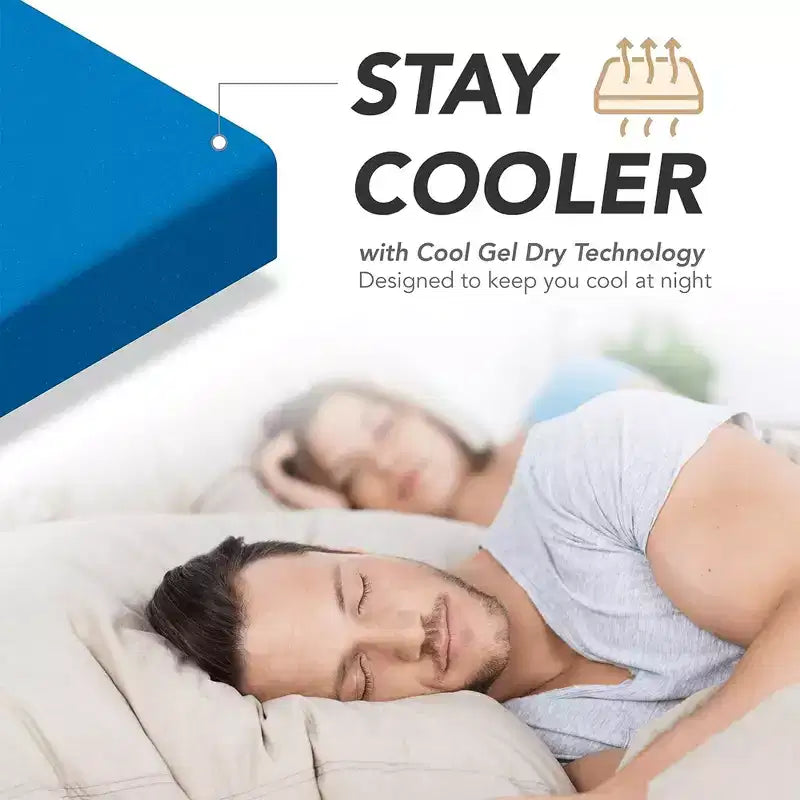Materasso in memory foam con gel Dynaste Mattress CoolBreeze da 8 pollici per camper e roulotte, RV Queen