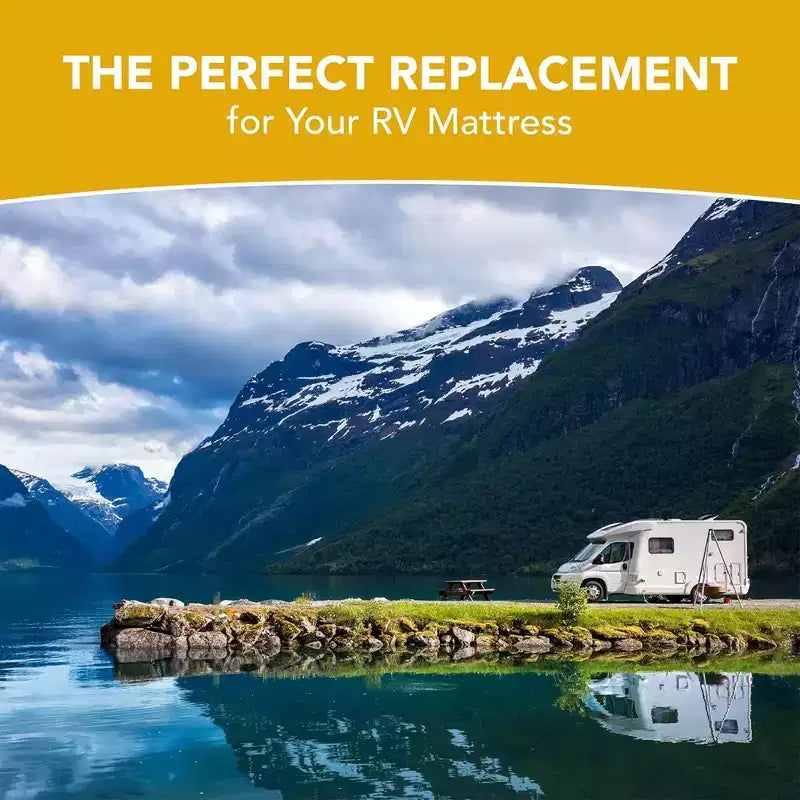 Materasso in memory foam con gel Dynaste Mattress CoolBreeze da 8 pollici per camper e roulotte, RV Queen