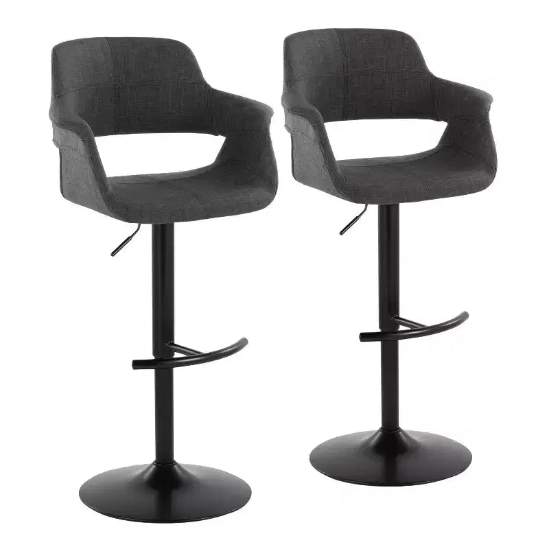 Set of 2 Vintage Flair Adjustable Barstools - LumiSource