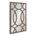 Kate and Laurel Tolland Wood Panel Wall Mirror, 24x36, Rustic Brown