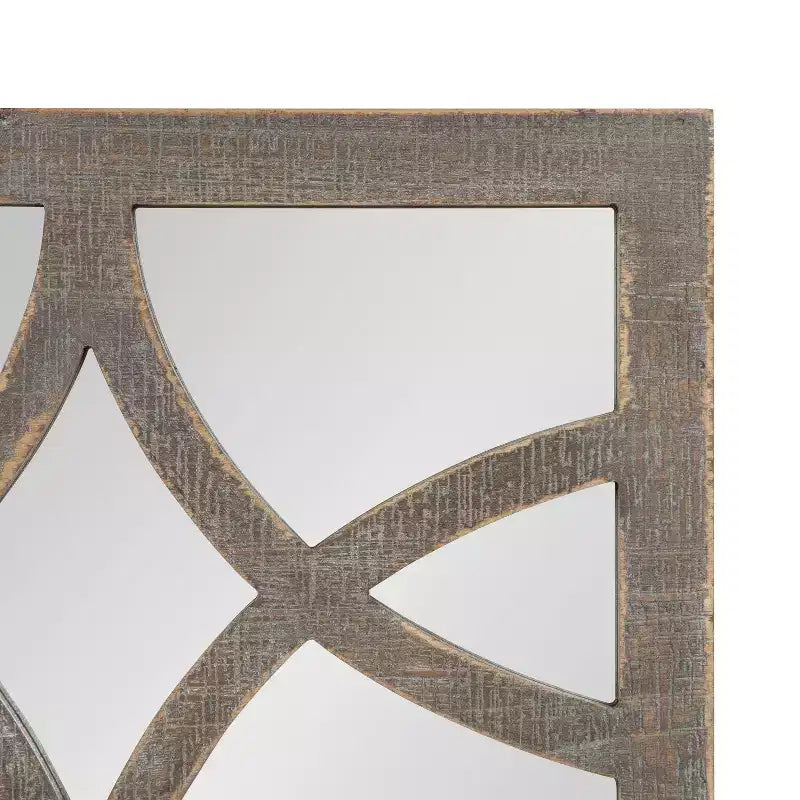 Specchio da parete Kate and Laurel Tolland Wood Panel, 24x36, Marrone rustico