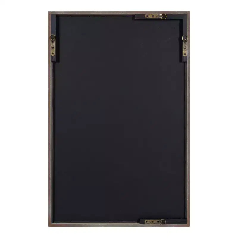 Specchio da parete Kate and Laurel Tolland Wood Panel, 24x36, Marrone rustico