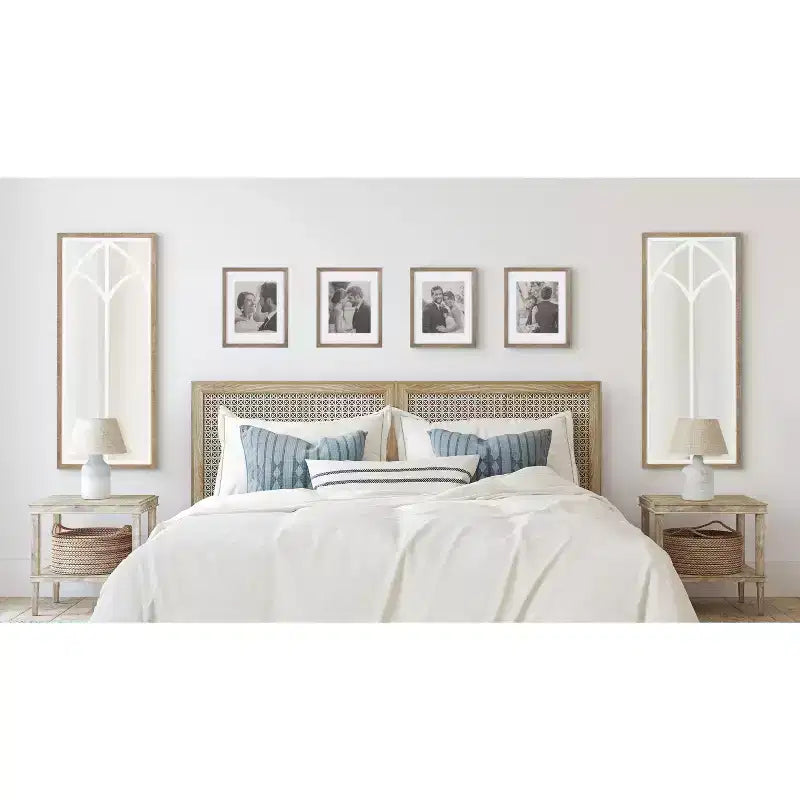 Specchio decorativo rettangolare in MDF Gothard di Kate and Laurel, 48x120 cm, marrone rustico