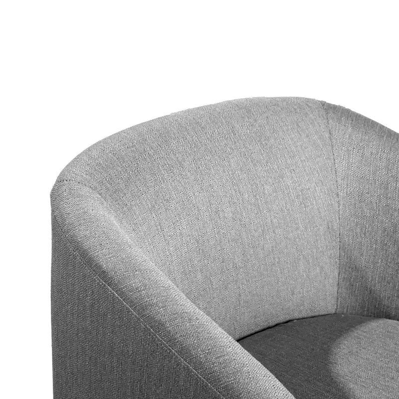 Poltrona a botte commerciale in stile Flash Furniture Landon Club con base girevole in metallo a 360 gradi e braccioli inclinati
