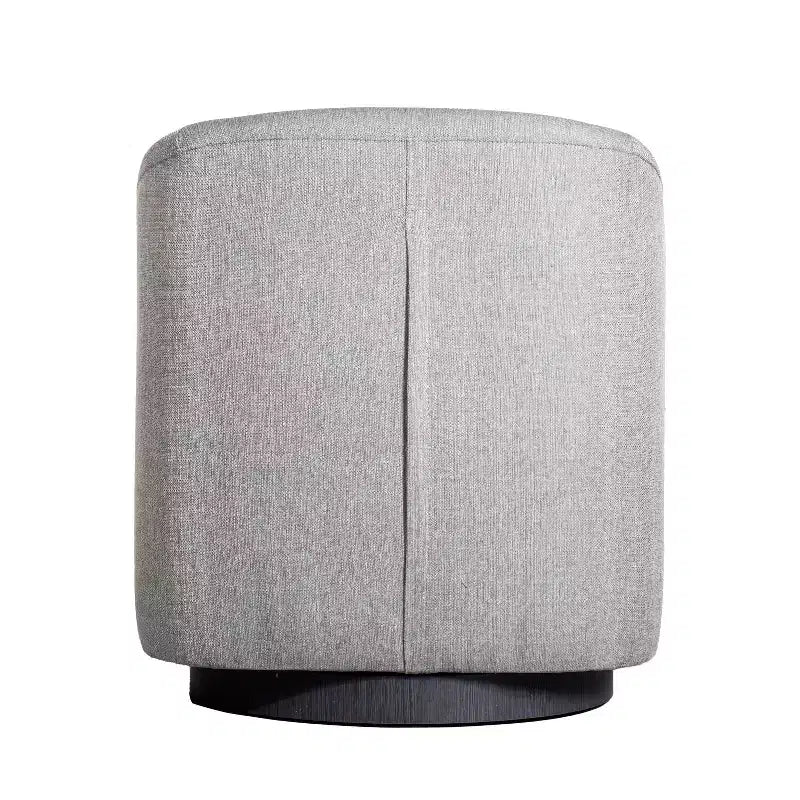 Poltrona a botte commerciale in stile Flash Furniture Landon Club con base girevole in metallo a 360 gradi e braccioli inclinati