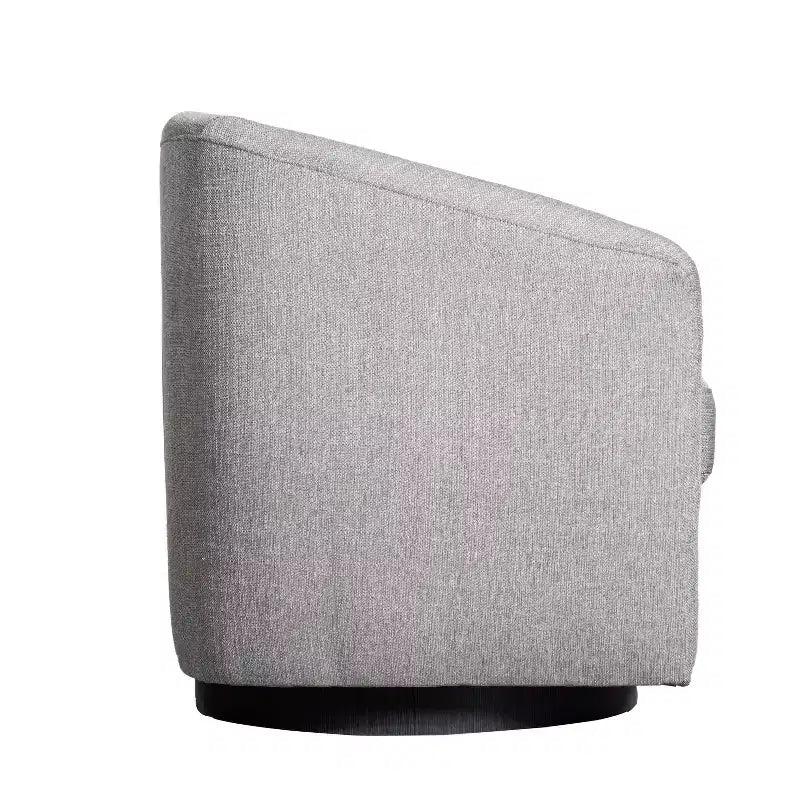 Poltrona a botte commerciale in stile Flash Furniture Landon Club con base girevole in metallo a 360 gradi e braccioli inclinati