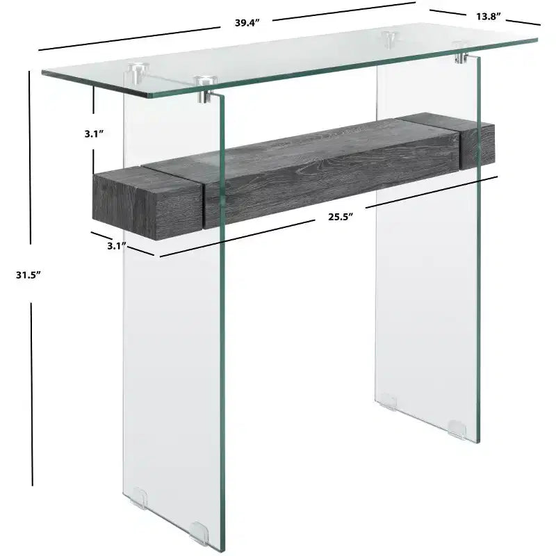 Consolle rettangolare in vetro Kayley - CNS7001 - Safavieh