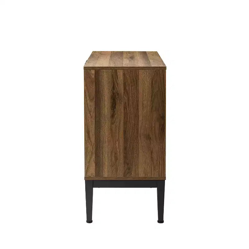 Jakob Mobile Contenitore Moderno 32" di Altezza con Elemento a Spina di Pesce e 2 Ante|Karat Home
