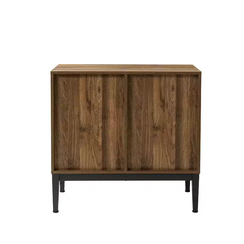 Jakob Mobile Contenitore Moderno 32" di Altezza con Elemento a Spina di Pesce e 2 Ante|Karat Home
