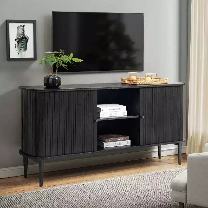 Werrer 63Wide Moderna credenza con ripiano regolabile | HULALA HOME