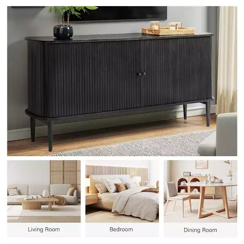 Werrer 63Wide Moderna credenza con ripiano regolabile | HULALA HOME
