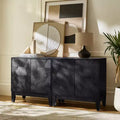 Set di 2 mobili accentati a 2 ante Lucinda da 76 cm con ripiani regolabili | HULALA HOME