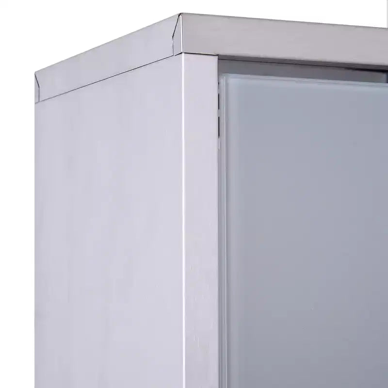 HOMCOM Armadietto dei Medicinali 12 x 20 con Serratura, Scaffali Portaoggetti, Armadietto Medico con Chiusura di Sicurezza, Armadietto da Parete per Bagno di Pronto Soccorso, Argento