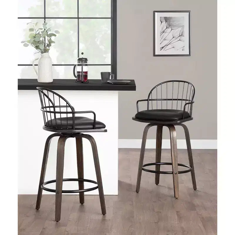 Set di 2 sgabelli da bar Riley altezza bancone - LumiSource