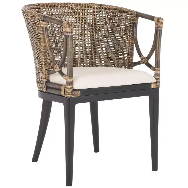 Poltrona Beningo - SEA4001 - Marrone/Bianco - Safavieh