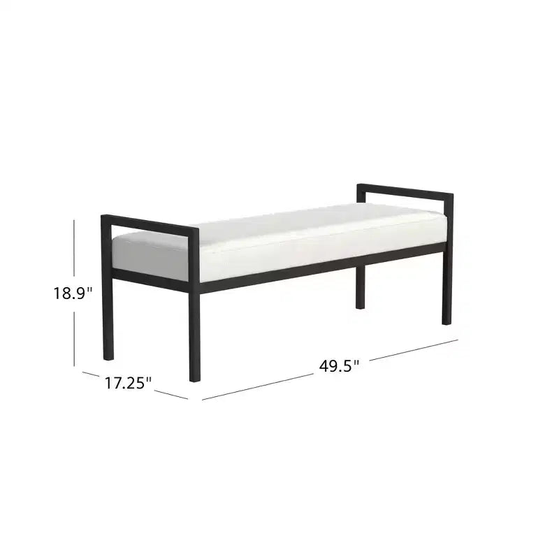 Panca moderna in metallo - HomePop