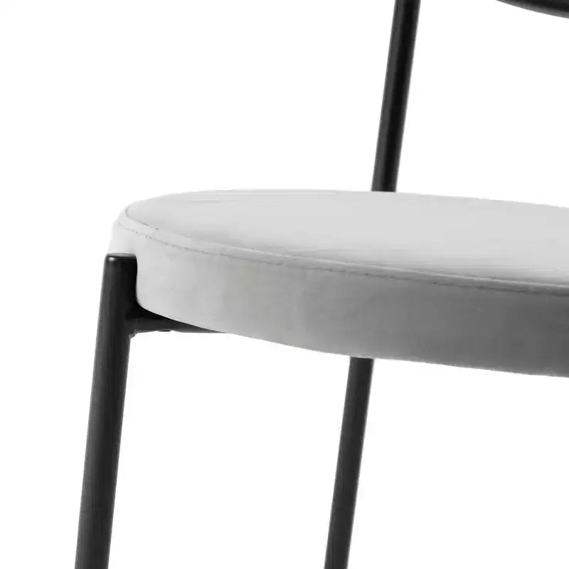LeisureMod Euston Sedia da pranzo moderna con schienale in vimini e seduta in velluto/pelle, per interni, cucina, sala da pranzo, casa, sedia laterale contemporanea