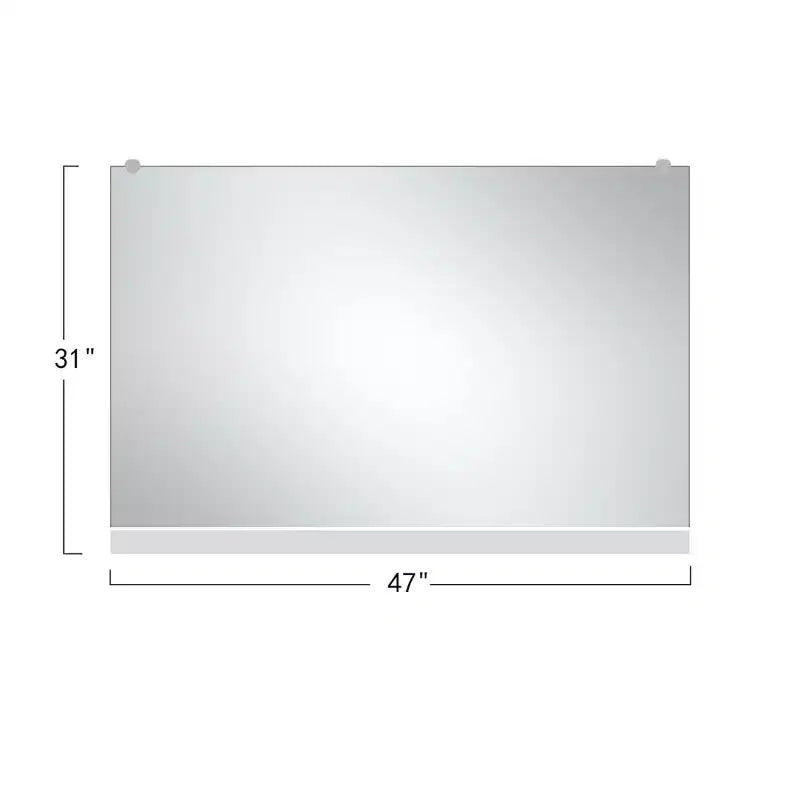 Dovelina Specchio Rettangolare da Palestra Specchio Decorativo da Parete Grande Specchio da Parete - 120x80 cm