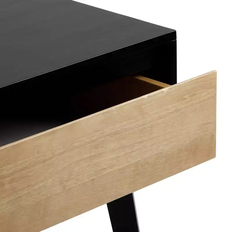 Max & Lily Comodino scandinavo, Comodini laterali in legno con cassetto portaoggetti per camera da letto