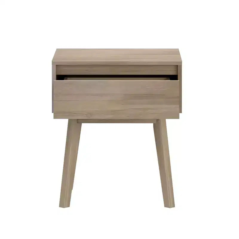 Max & Lily Comodino scandinavo, Comodini laterali in legno con cassetto portaoggetti per camera da letto