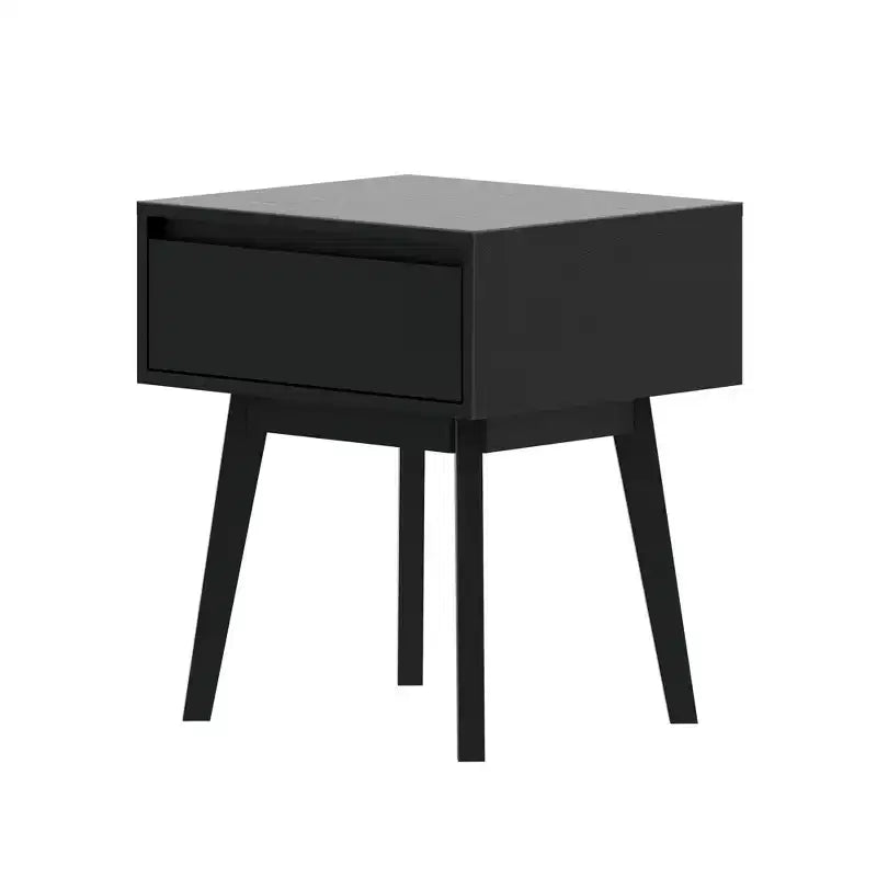 Max & Lily Comodino scandinavo, Comodini laterali in legno con cassetto portaoggetti per camera da letto