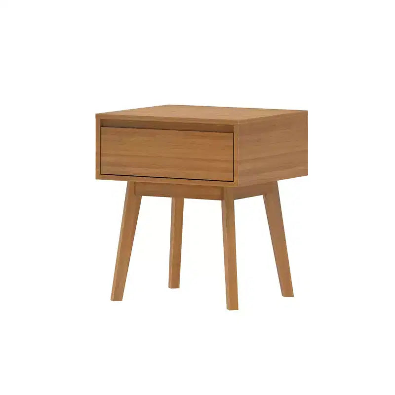 Max & Lily Comodino scandinavo, Comodini laterali in legno con cassetto portaoggetti per camera da letto
