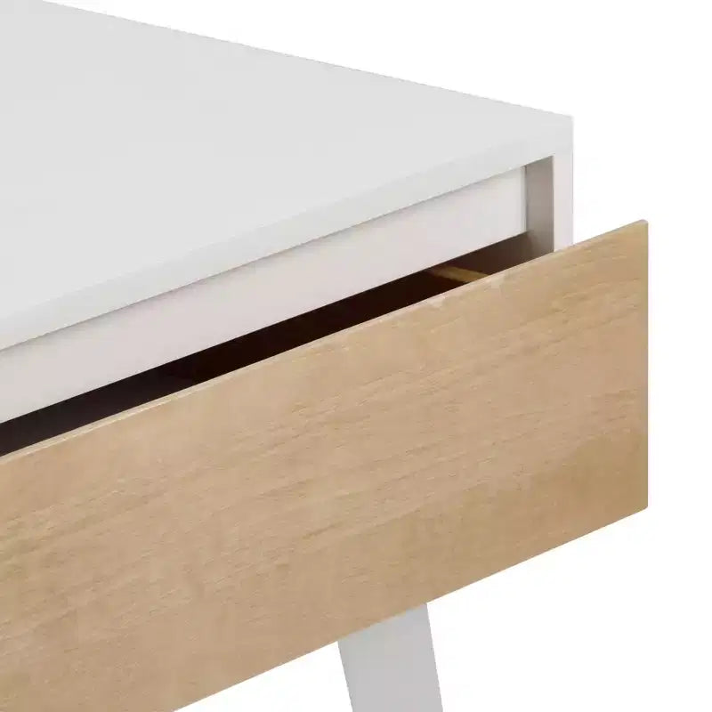 Max & Lily Comodino scandinavo, Comodini laterali in legno con cassetto portaoggetti per camera da letto