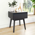 Max & Lily Comodino scandinavo, Comodini laterali in legno con cassetto portaoggetti per camera da letto