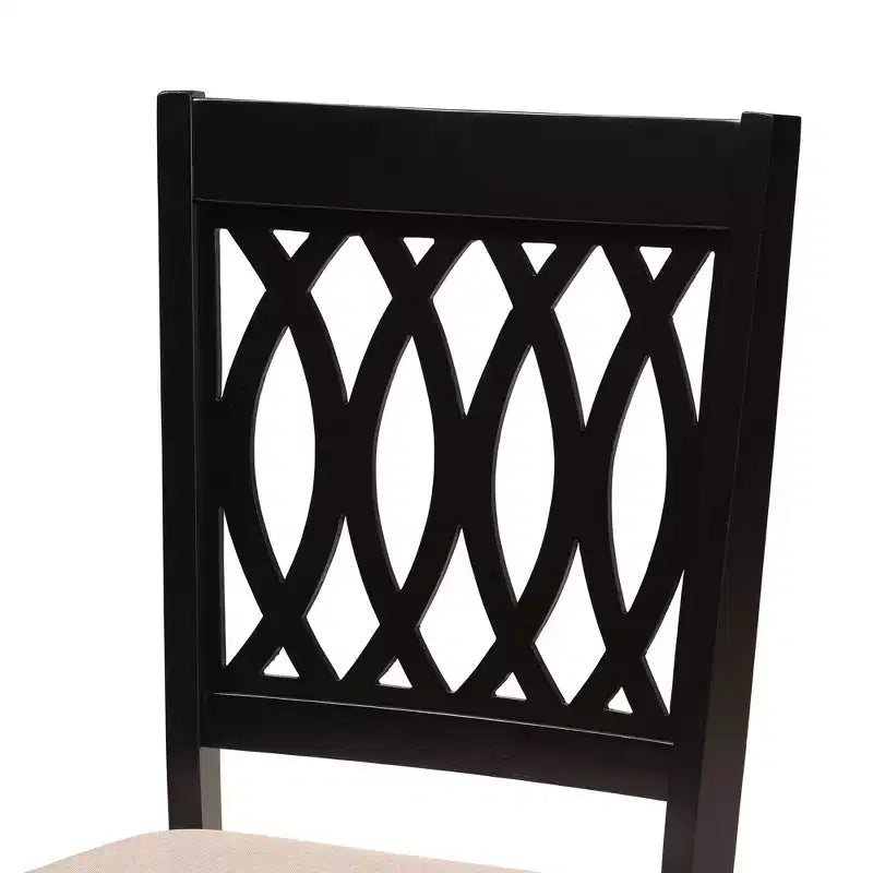 Set di sedie da pranzo Baxton Studio Florencia moderne in tessuto e legno