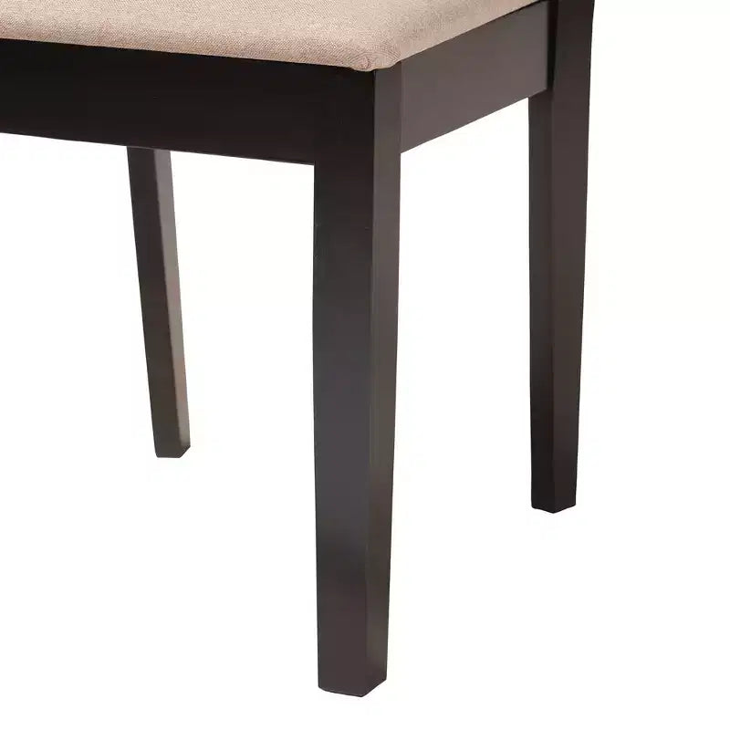 Set di sedie da pranzo Baxton Studio Florencia moderne in tessuto e legno