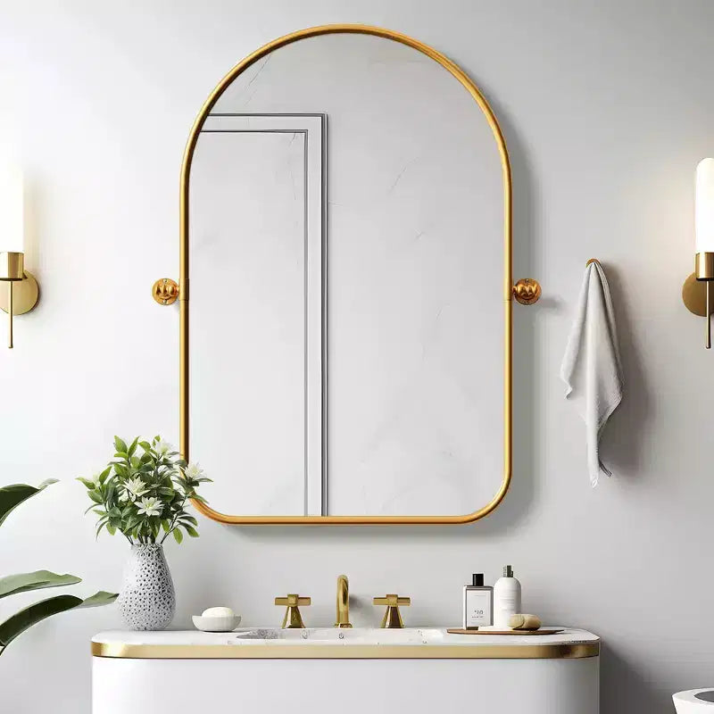 Dovelina Metal Framed Rectangle Full Length Mirror Leaning Mirror Large Mirror