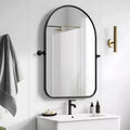 Specchio a figura intera rettangolare Dovelina con cornice in metallo Specchio da appoggio Specchio grande
