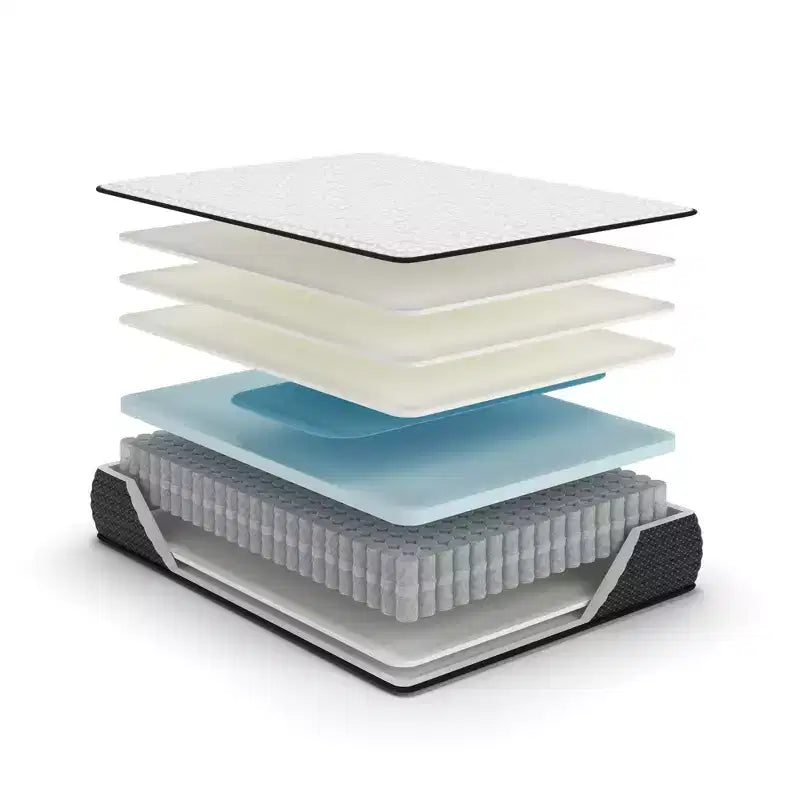 Signature Design by Ashley Materasso Ibrido in Edizione Limitata Plush da 12 Pollici con Memory Foam in Gel per Supporto Lombare